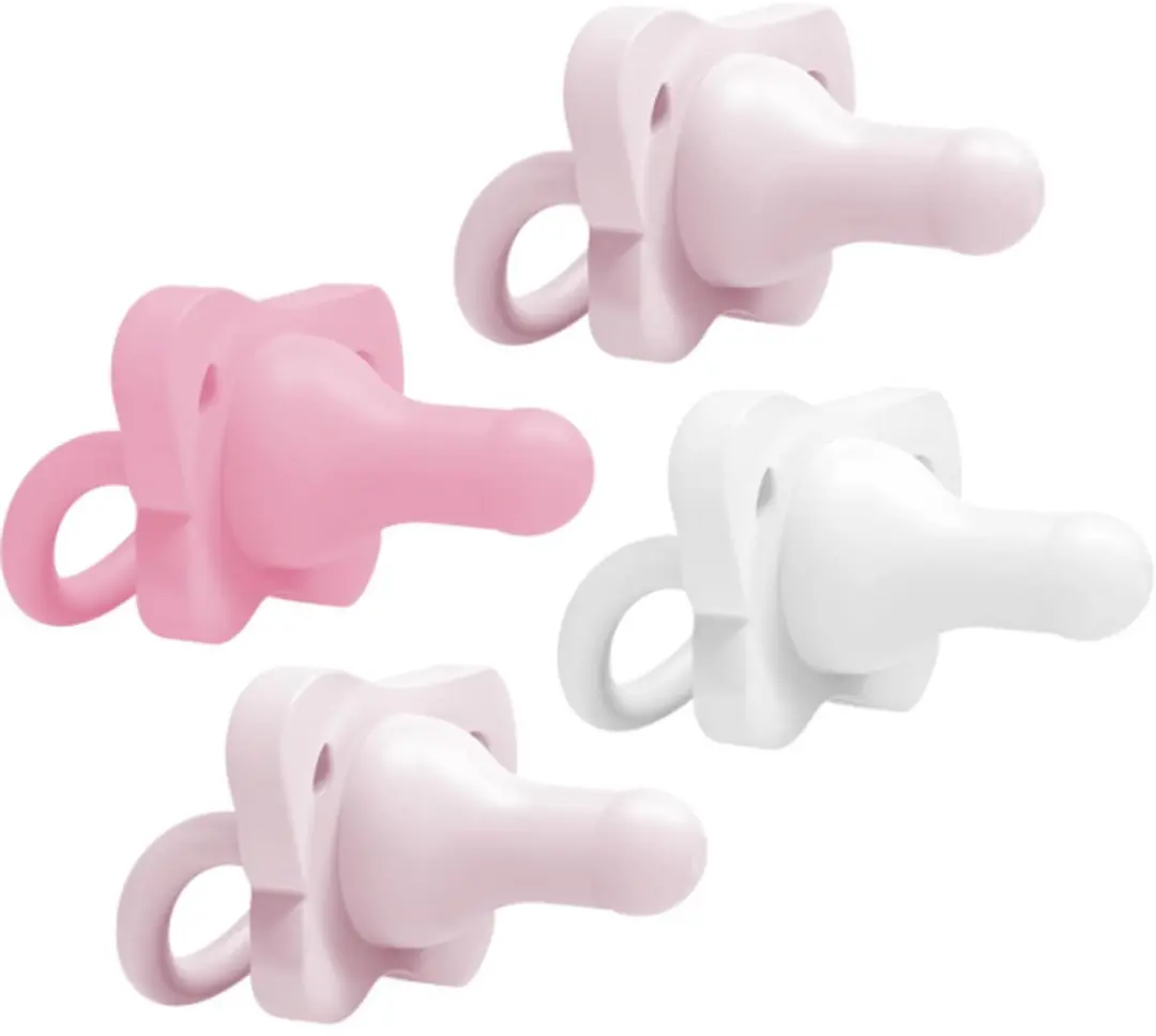 Dr. Brown's HappyPaci Fopspeen 0-6 Maanden - 4 Stuks - Roze/Wit
