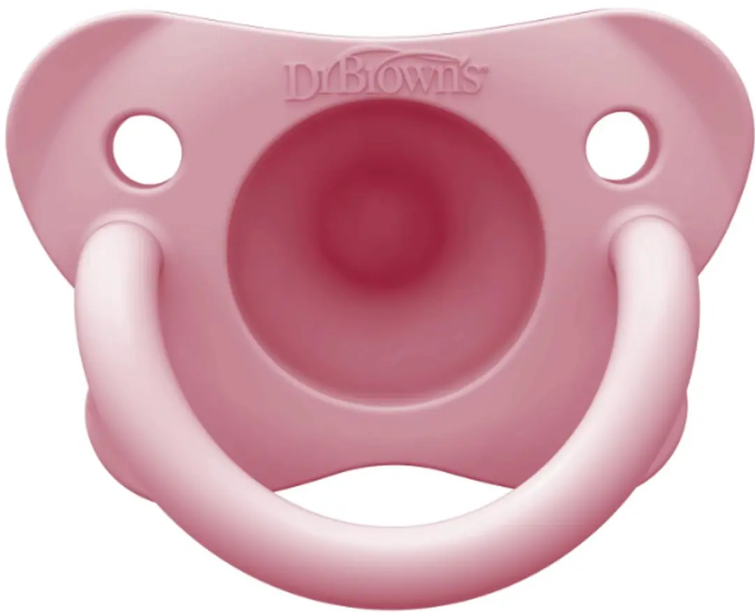 Dr. Brown's HappyPaci Fopspeen 0-6 Maanden - 4 Stuks - Roze/Wit