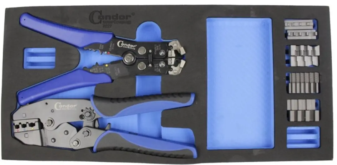 Condor Krimptang & Connectoren Set 7-delig - Blauw/Grijs/Zwart