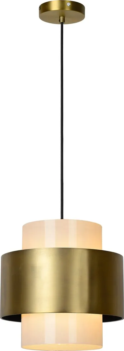 Lucide Firmin Hanglamp Ø30cm - Mat Goud/Messing