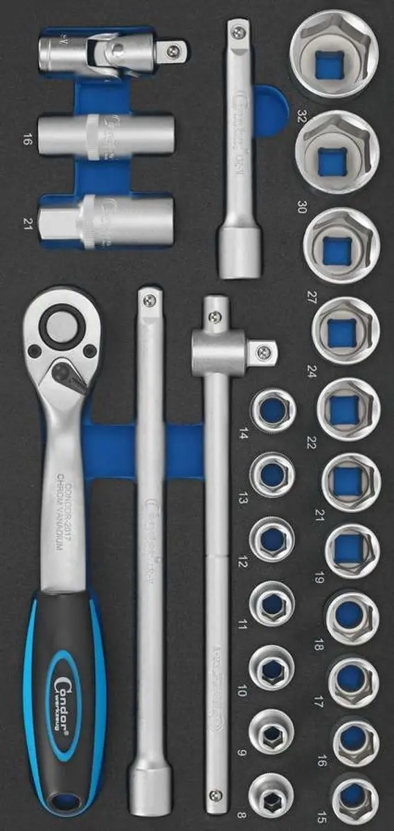 Condor 25-delige Dop & Ratel Set 1/2"