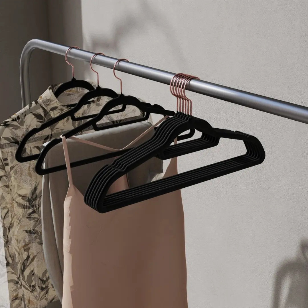 Songmics Fluwelen Kleerhangers