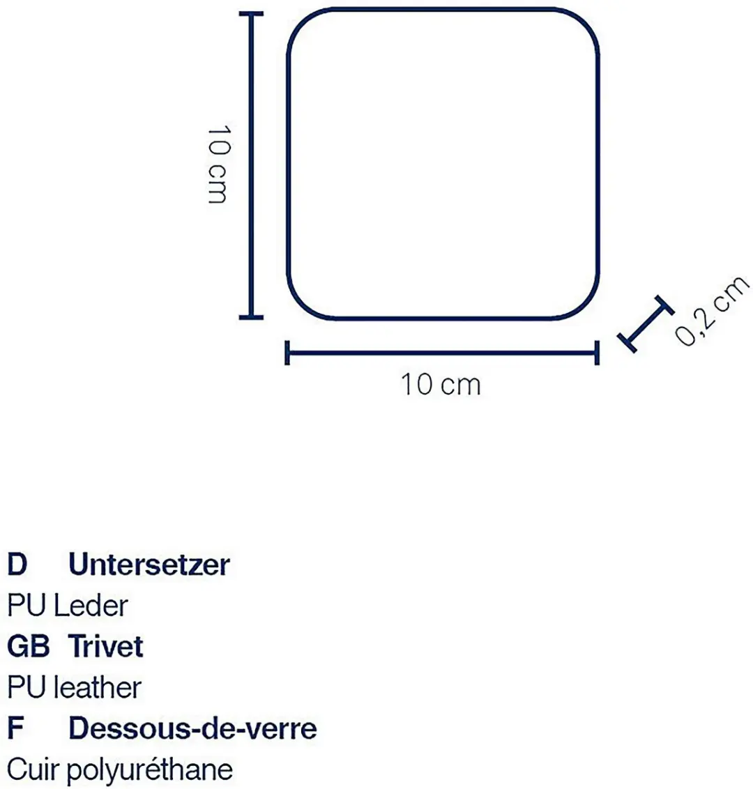 Kela Onderzetters Set 4 Stuks - Grijs - afbeelding 6 van 6