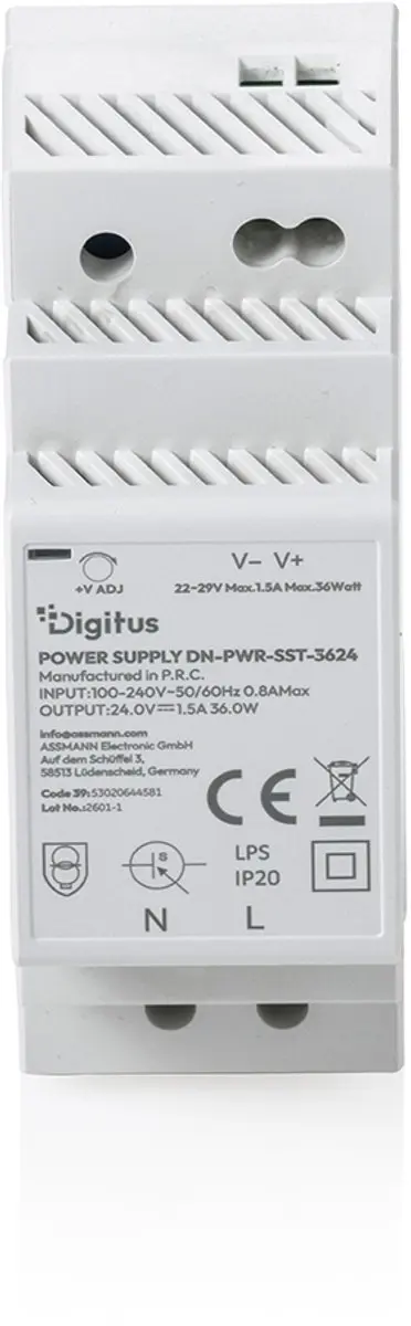Digitus DN-PWR-SST-3624 DIN-rail Netvoeding 24V 1.5A