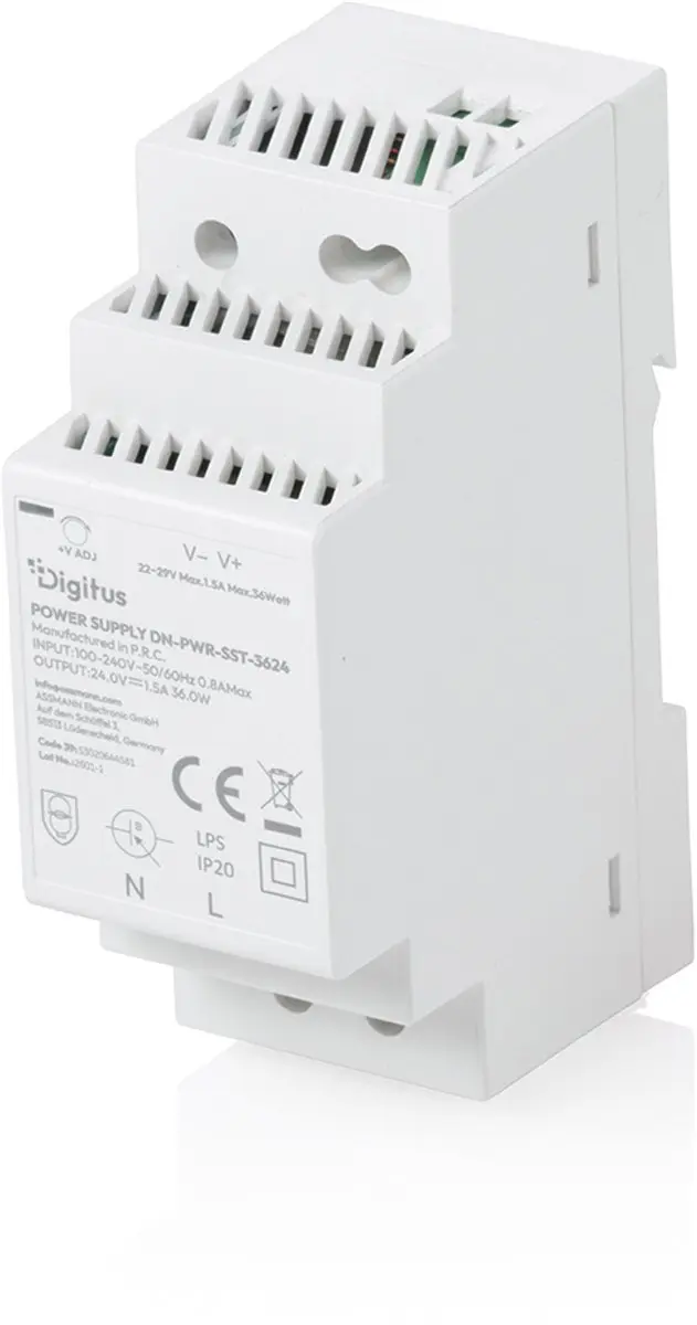 Digitus DN-PWR-SST-3624 DIN-rail Netvoeding 24V 1.5A