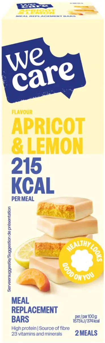 weCare Meal Replacement Bars Abricot Lemon