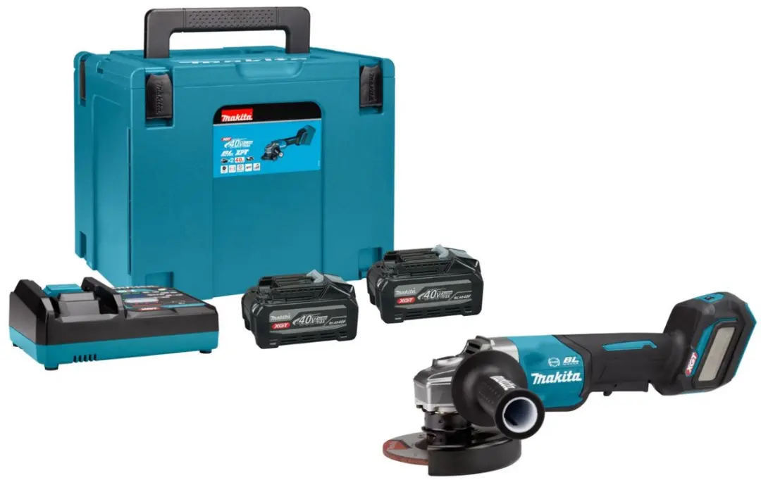 Makita GA029GU201 Accu Haakse Slijper 125mm XGT 40V - 2x 4.0Ah
