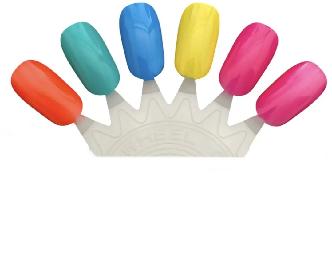 Leticia Well Nagellakset 6x13ml - Oranje/Turquoise/Blauw/Geel/Rosa