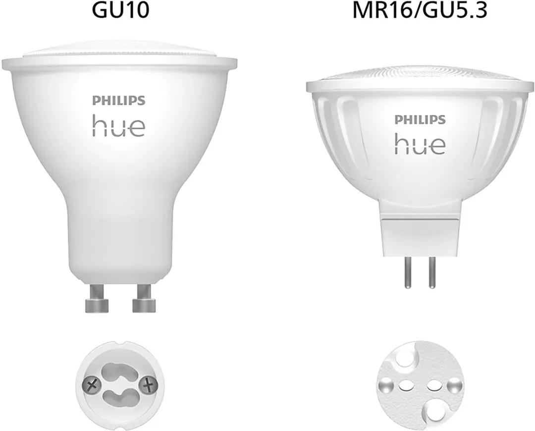 Philips Hue White and Color Ambiance GU5.3 Spotjes 4 Stuks - Mat Glas
