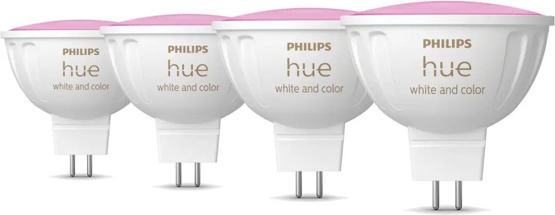 Philips Hue White and Color Ambiance GU5.3 Spotjes 4 Stuks