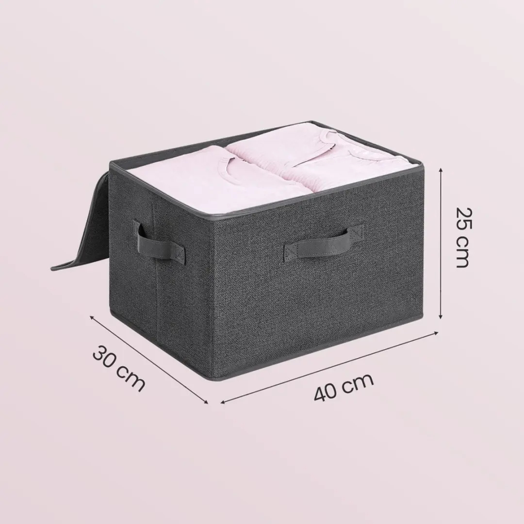 Songmics Opbergbox Grijs - 30L - Set van 6 - afbeelding 6 van 6