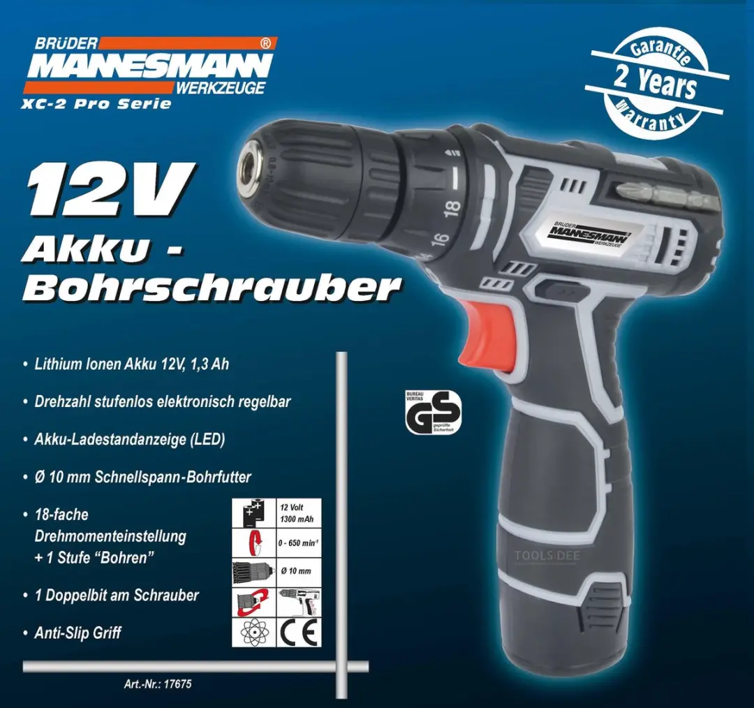 Brüder Mannesmann 17675 Accuboormachine 12V