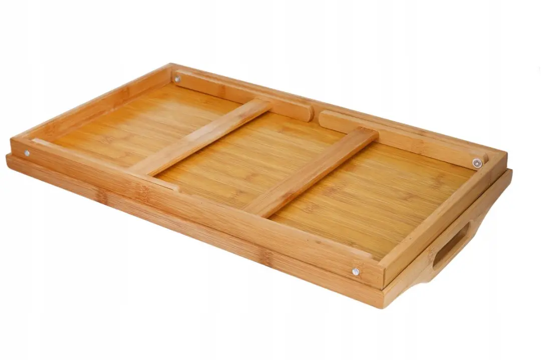 Excellent Houseware Bamboe Ontbijttafel 50x30cm - Beige