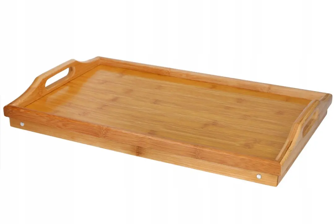 Excellent Houseware Bamboe Ontbijttafel 50x30cm - Beige