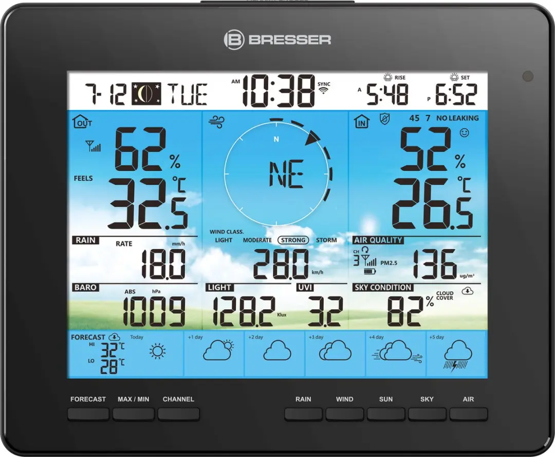 Bresser Weerstation Basisstation - Zwart