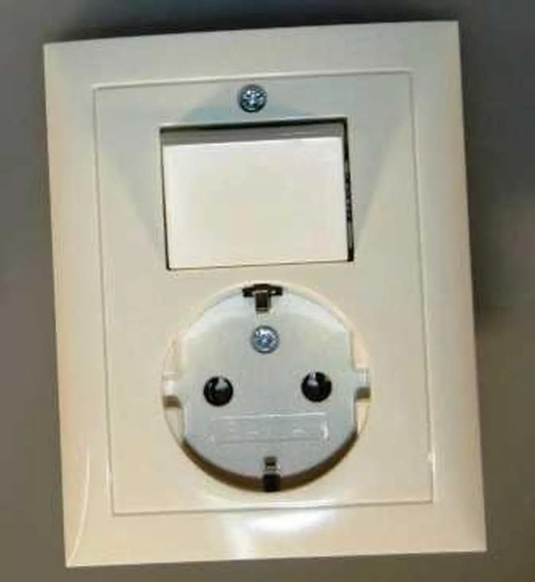Hager Berker S1 Combinatieschakelaar Wandcontactdoos E3HAF