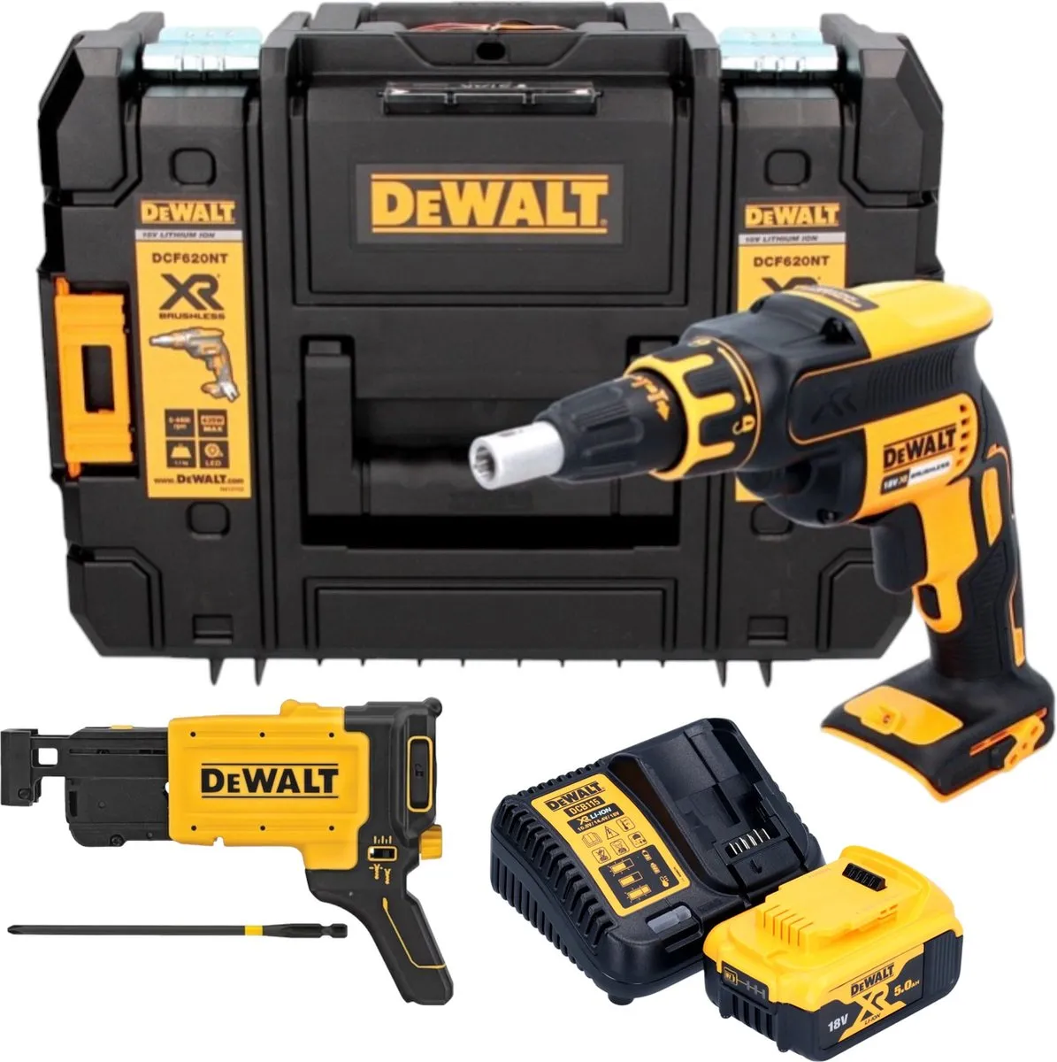 DeWalt DCF620P1T Droogbouwschroevendraaier 18V 30Nm