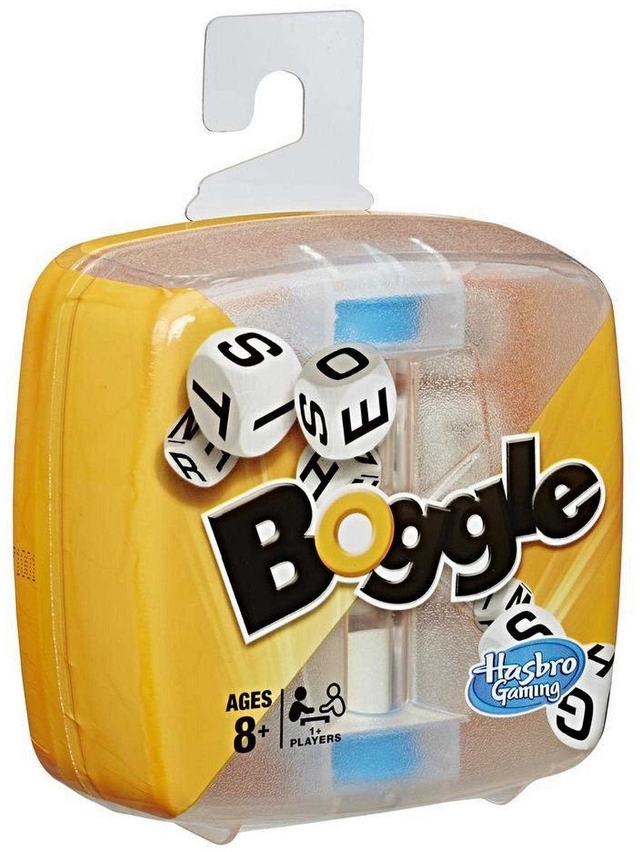 Hasbro Boggle Classic denkspel reisspel voor kinderen en volwassenen (Engelstalig).