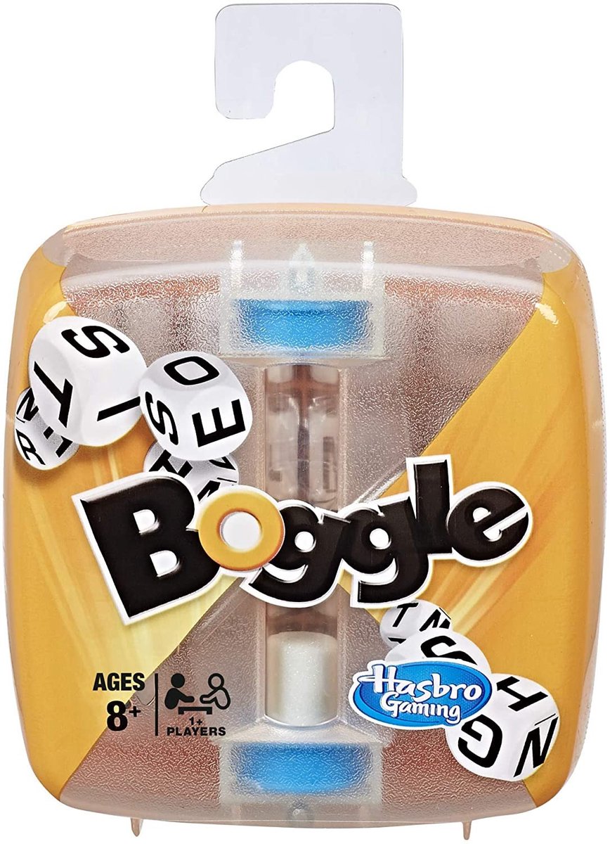 Hasbro Boggle Classic denkspel reisspel voor kinderen en volwassenen (Engelstalig).