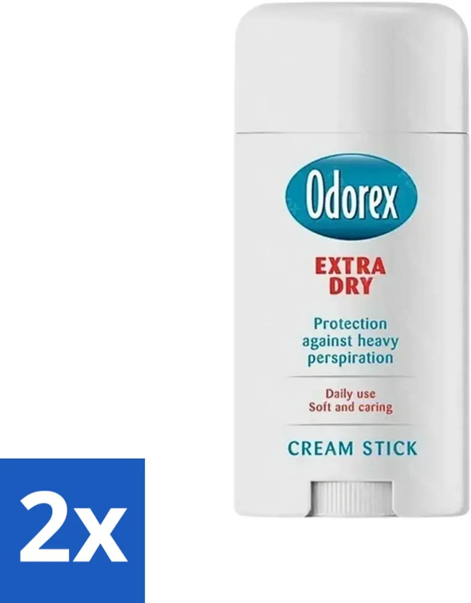 Odorex Extra Dry Stick 40ml - 2 Stuks