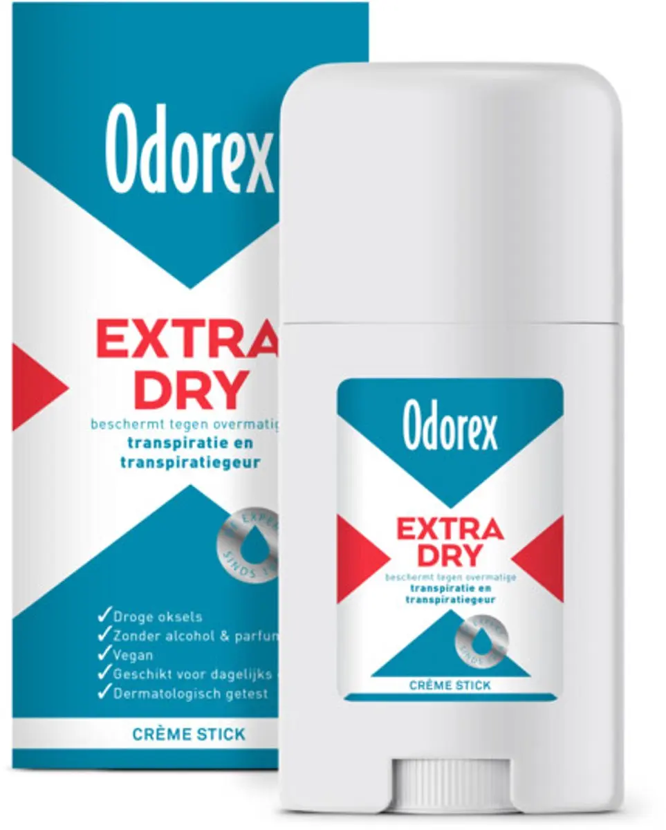 Odorex Extra Dry Stick 40ml - 2 Stuks