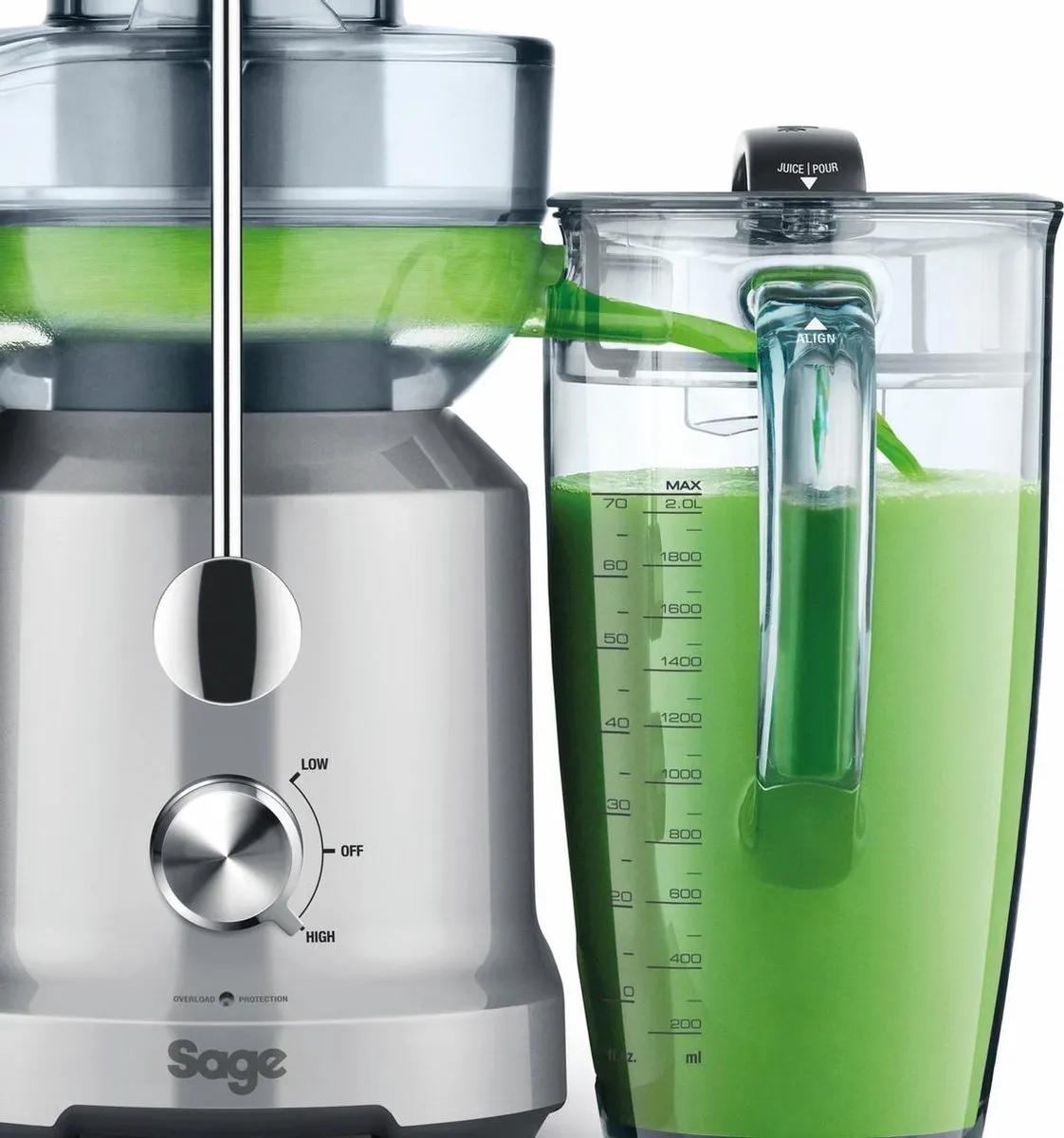 Sage the Nutri Juicer Cold SJE430SIL2CEU1 - 2 Snelheden - Zwart/RVS