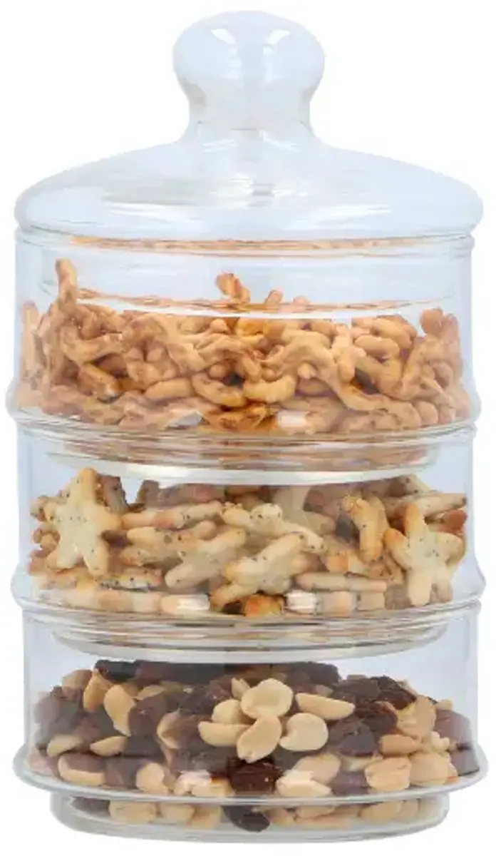 Alpina Glas Voorraadpot 3-laags Ø12cm - 2600ml