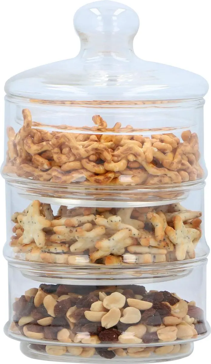 Alpina Glas Voorraadpot 3-laags Ø12cm - 2600ml