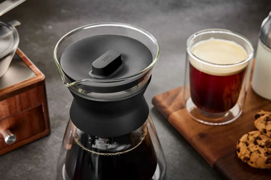 GEFU Butio Thermo Koffiemaker 500ml - Transparant/Zwart/RVS
