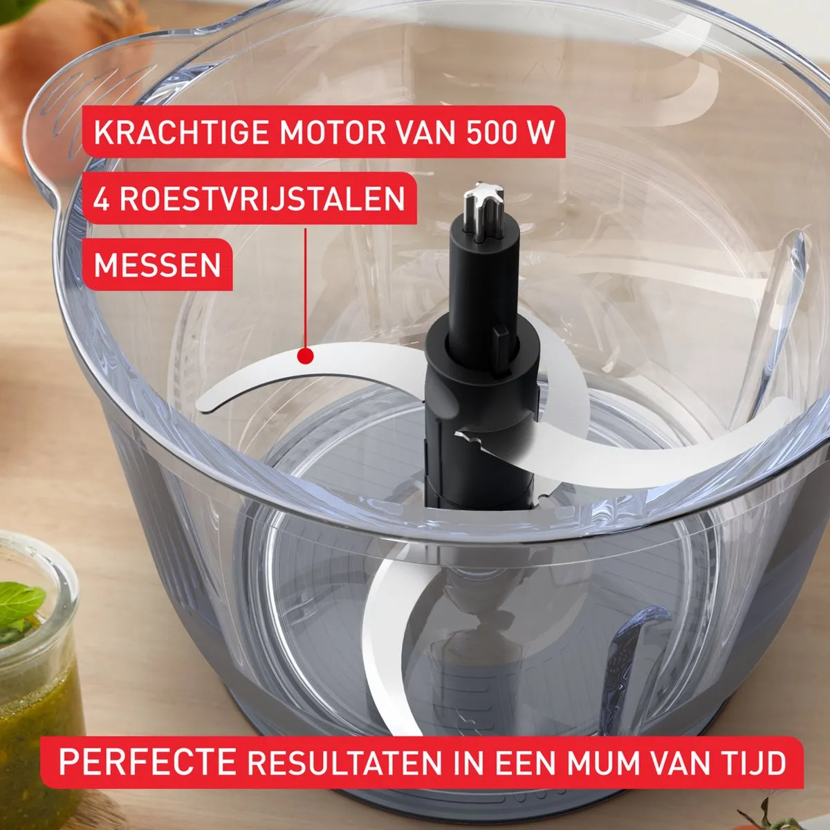 Tefal Choppeo MB6031 Hakmolen - 500W - 500ml - Zwart
