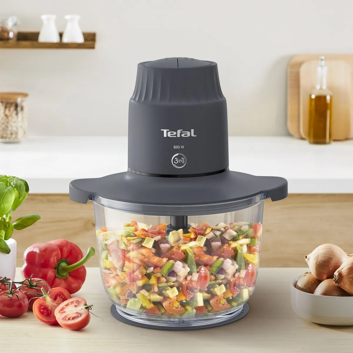 Tefal Choppeo MB6031 Hakmolen - 500W - 500ml - Zwart - afbeelding 6 van 6