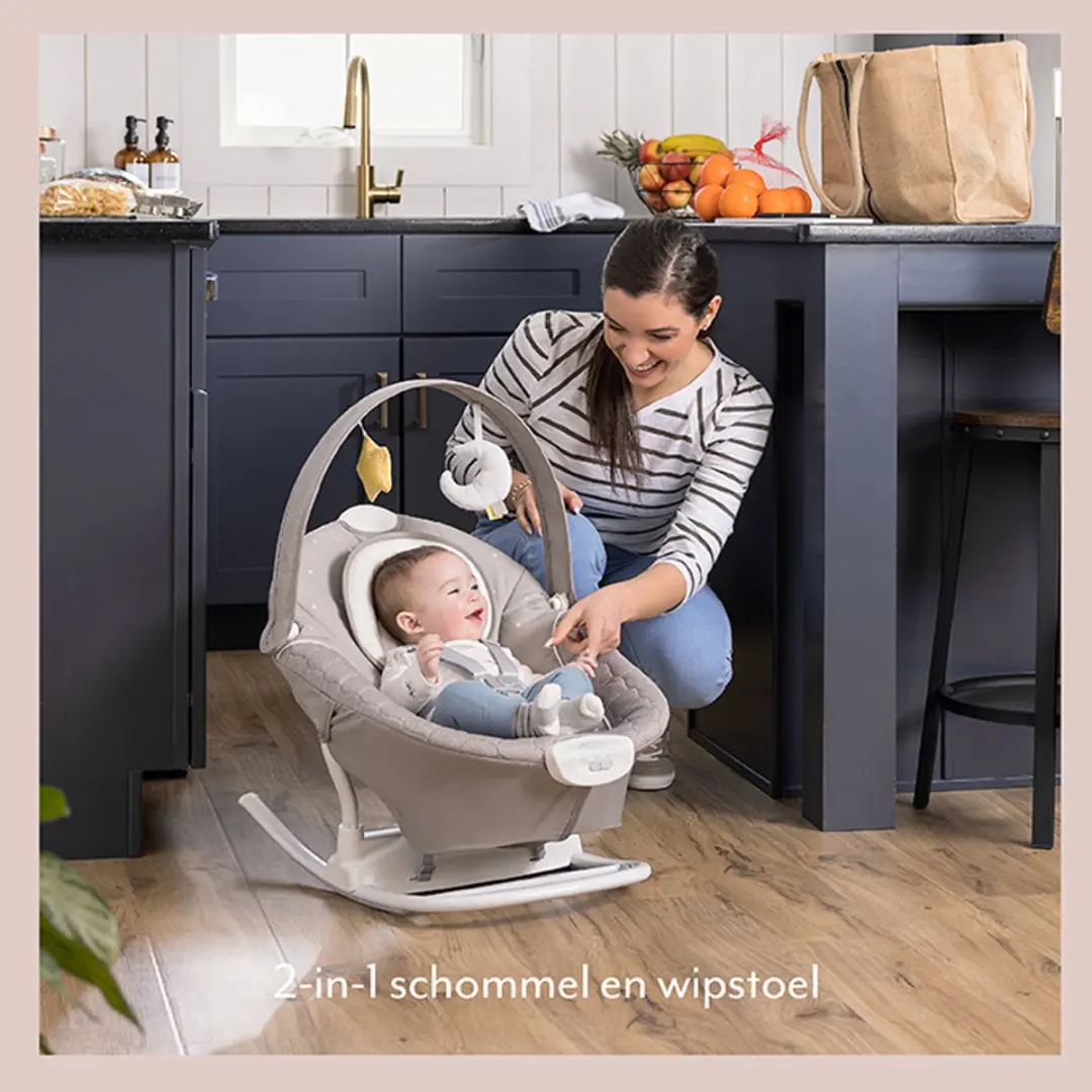 Graco SoftSway Starlight Slimme Schommelstoel - Beige