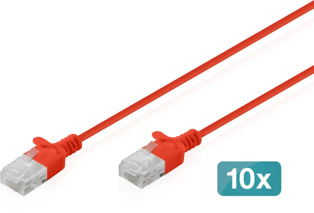 Digitus DK-1618-003S-R-10 RJ45 Netwerkkabel CAT6