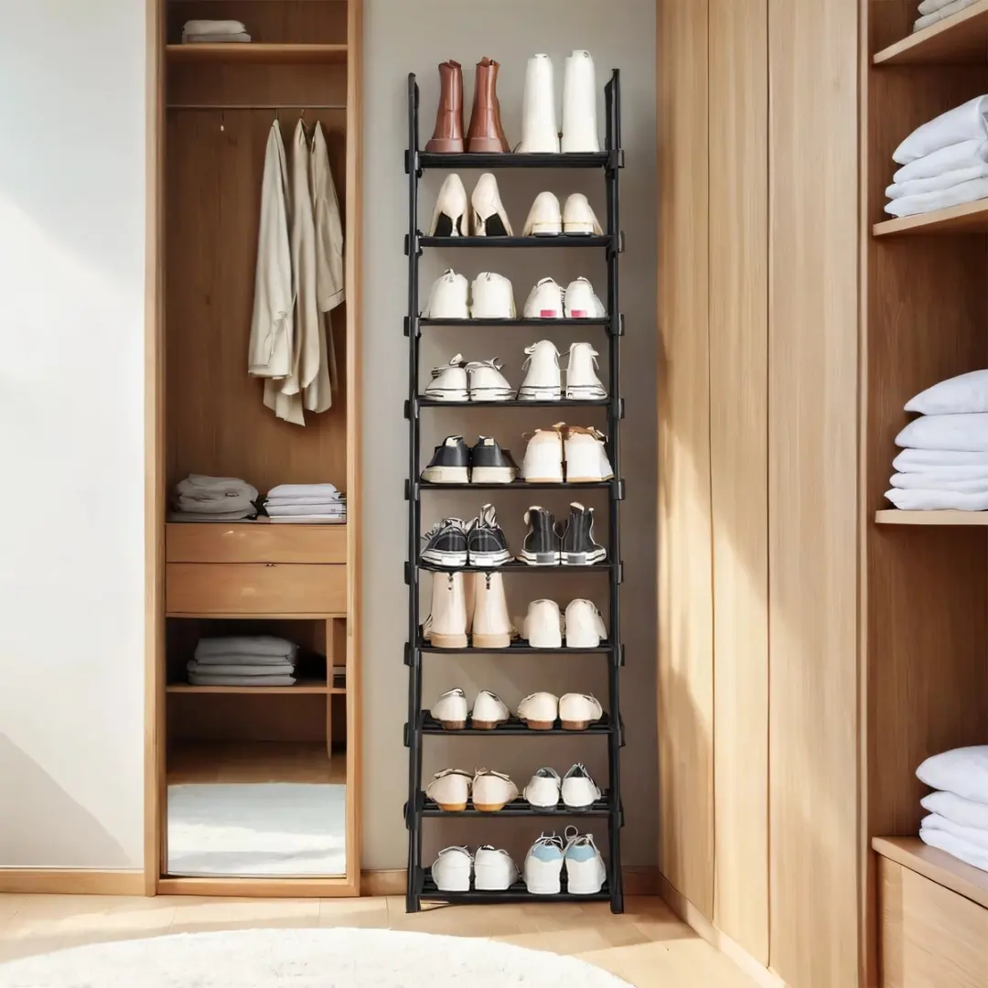Songmics Schoenenrek 10 Planken - Zwart