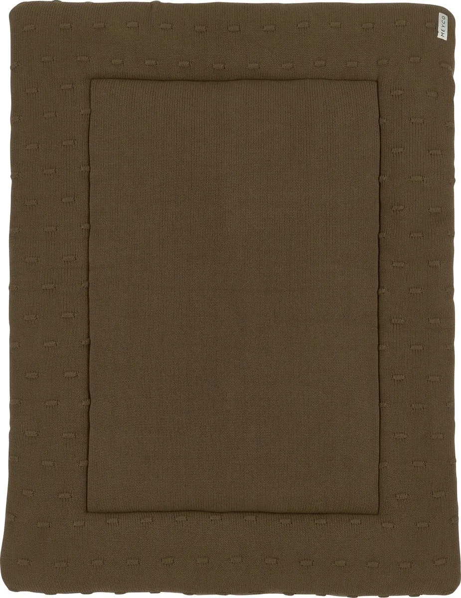 Meyco Baby Knots Boxkleed Chocolate 77x97cm