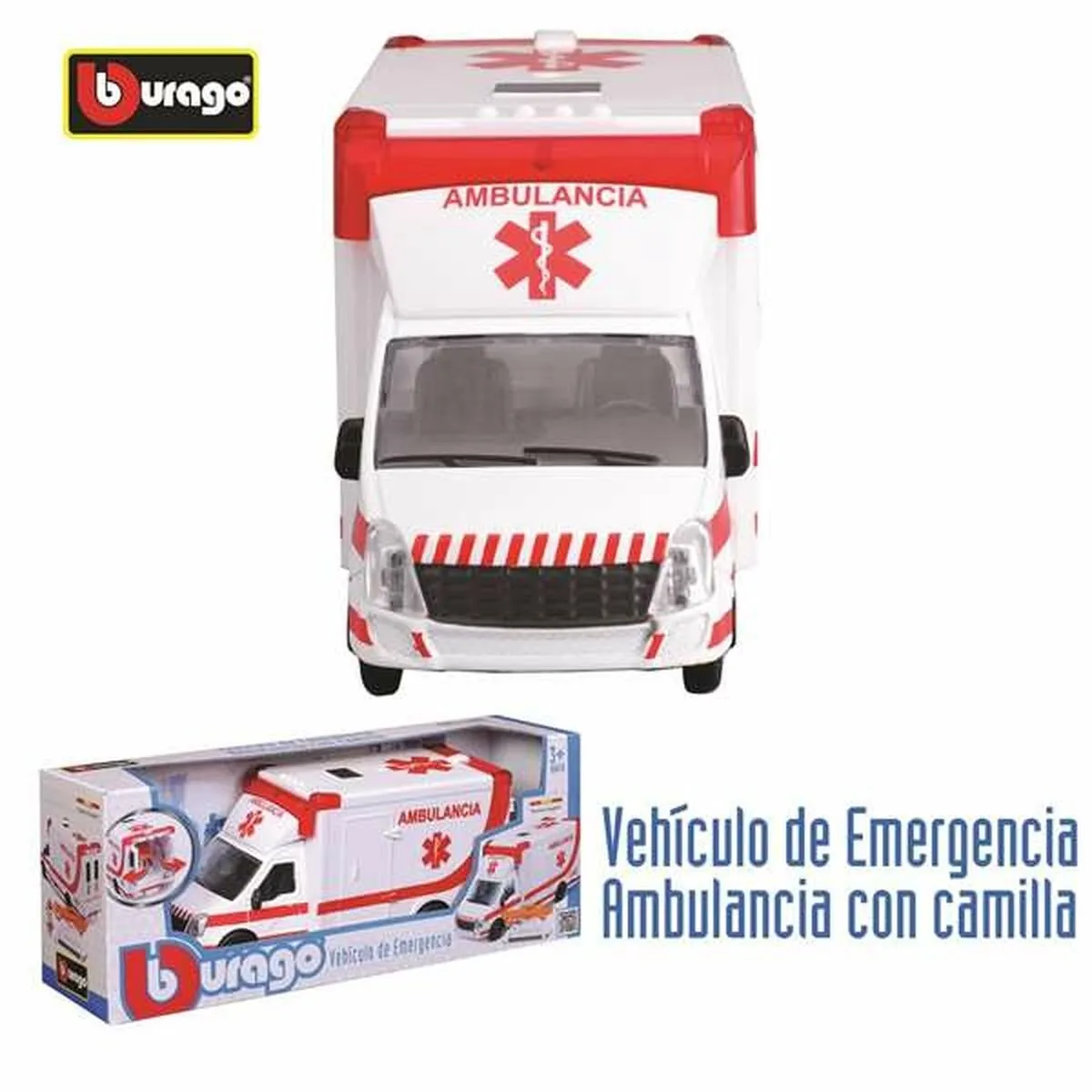 Goliath Ambulance 1:50 Loopauto - Rood/Wit