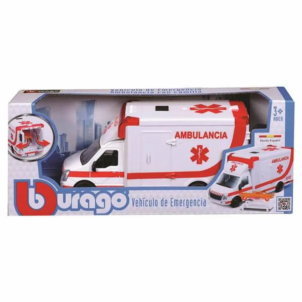 Goliath Ambulance 1:50 Loopauto - Rood/Wit