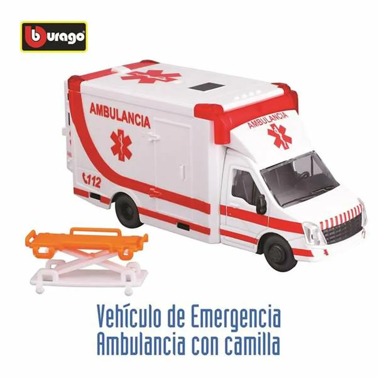 Goliath Ambulance 1:50 Loopauto - Rood/Wit
