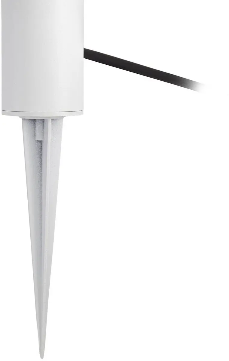 PRIOS Buitenspots 2-lichts GU10 Aluminium Glas Wit