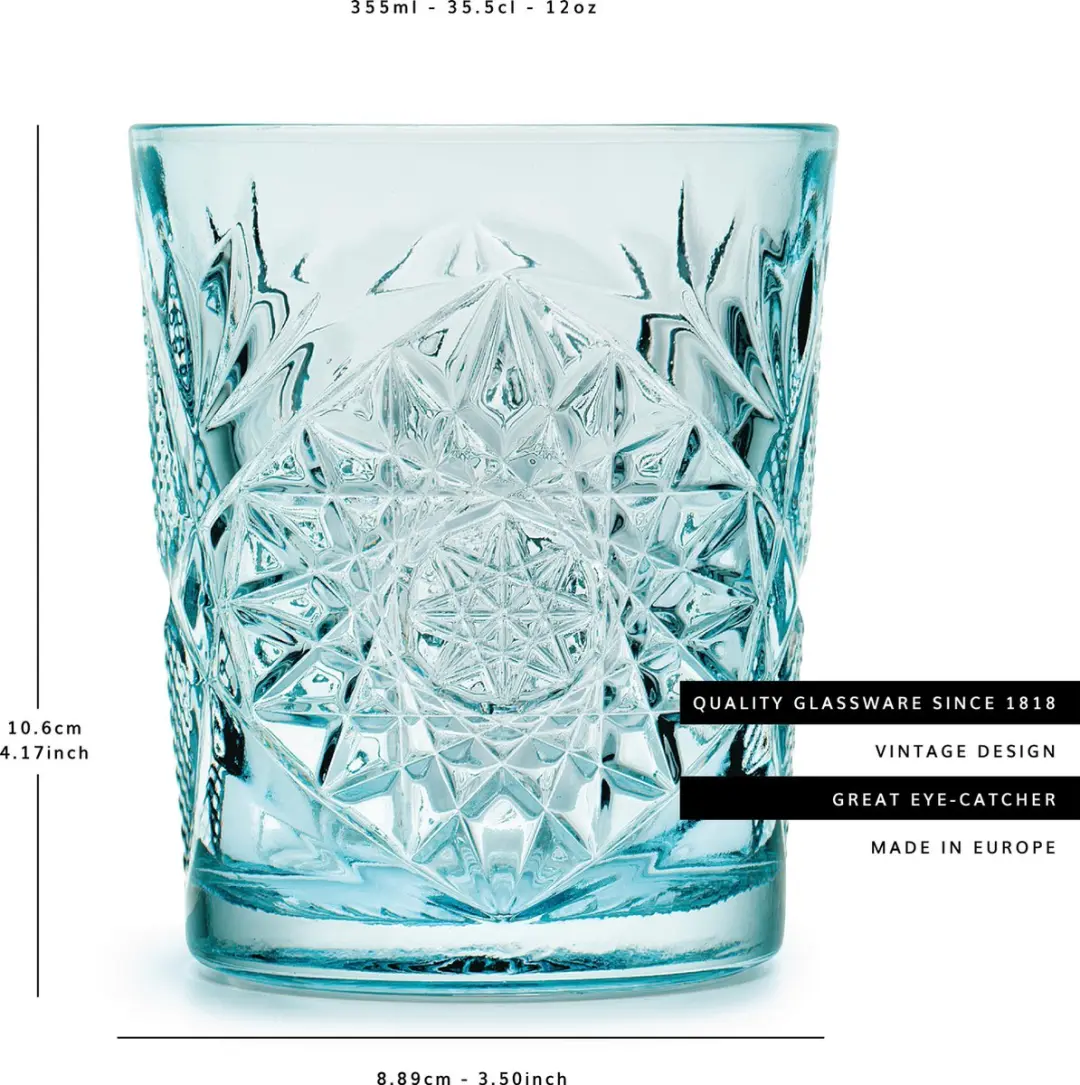 Libbey Hobstar Sky Blue Drinkglas - 6 Stuks