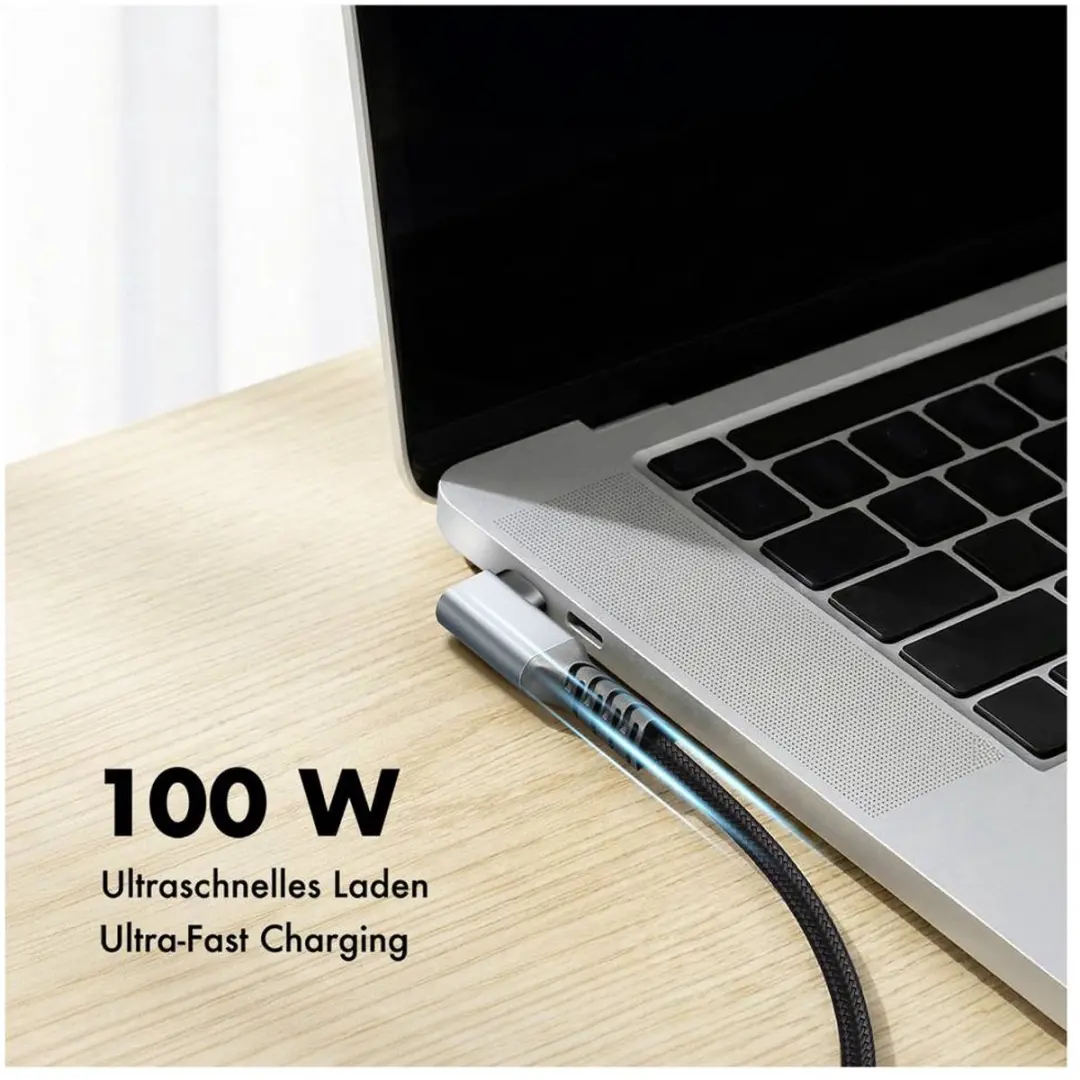 Logilink CU0272 USB-C Kabel 3.2 Gen2 - 2m - 90° Rechts - Zwart