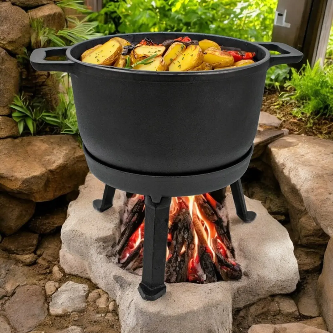 Meyerhoff 2-in-1 Outdoor Dutch Oven 10L - Zwart