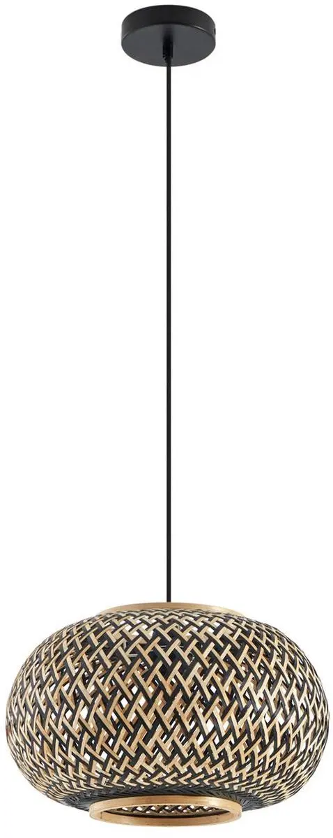 Lindby Hanglamp Bamboe 1 Licht E27