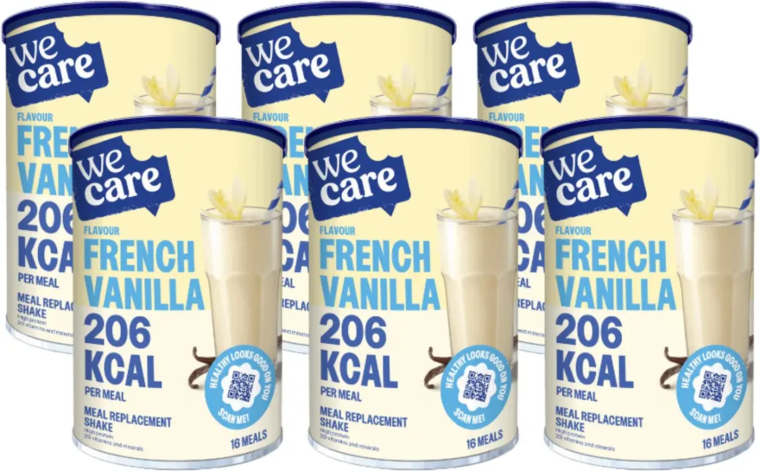 weCare Meal Replacement Shake French Vanilla - 24 Stuks