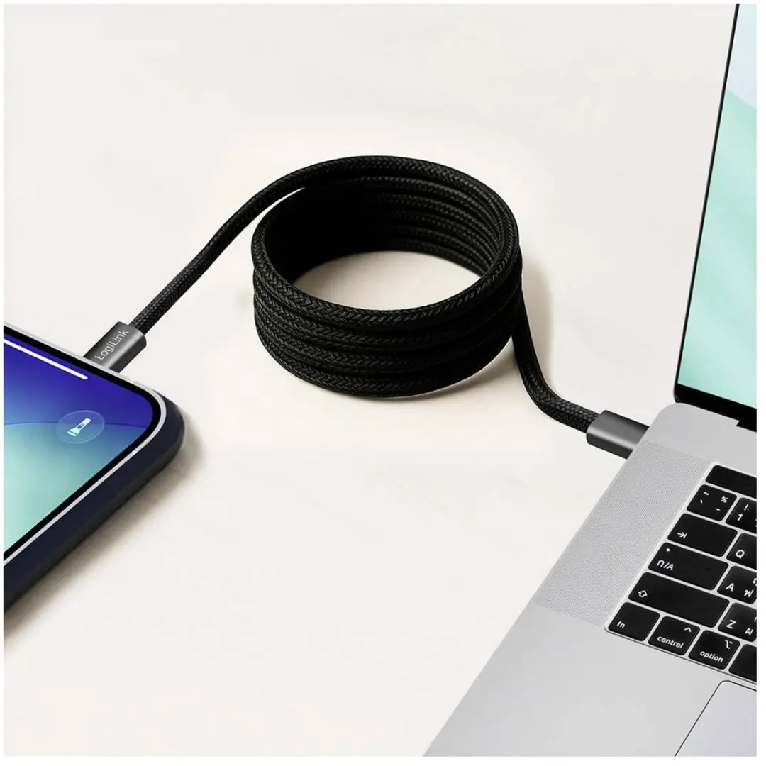 Logilink CU0232 USB-C Kabel 1.5m - Zwart