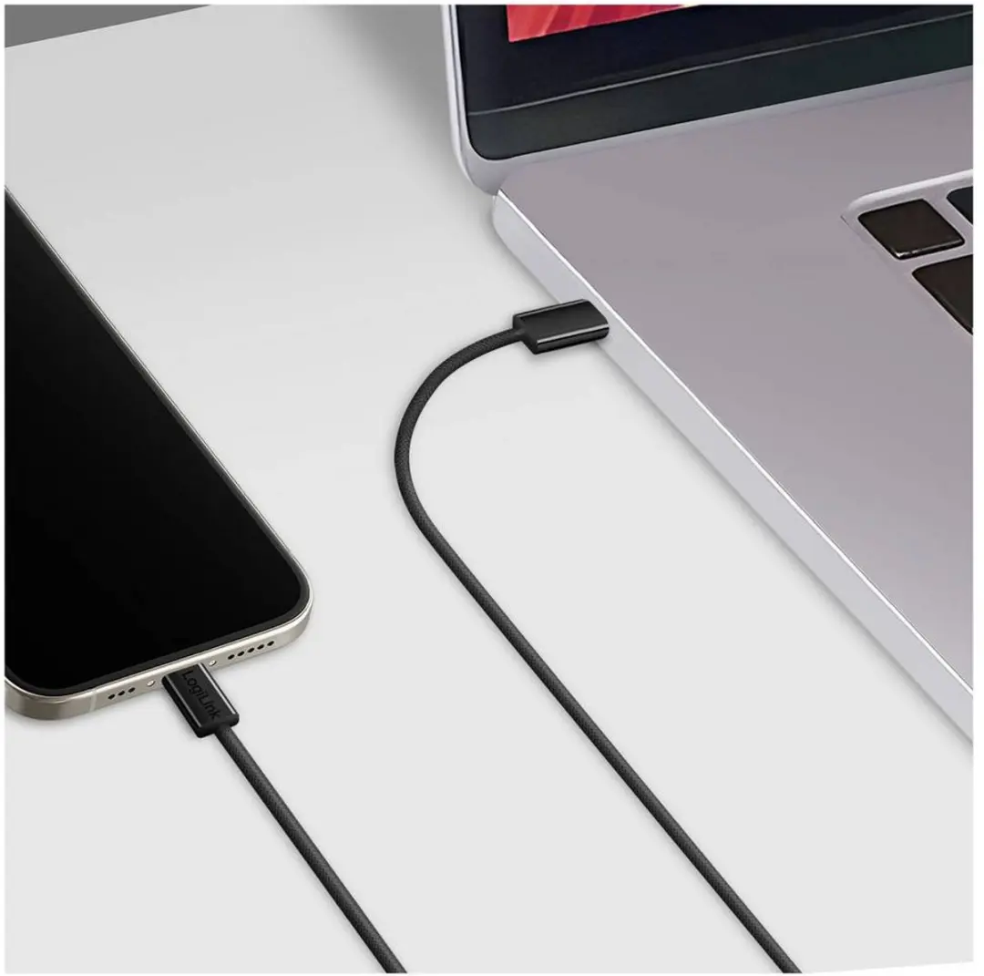 Logilink CU0232 USB-C Kabel 1.5m - Zwart