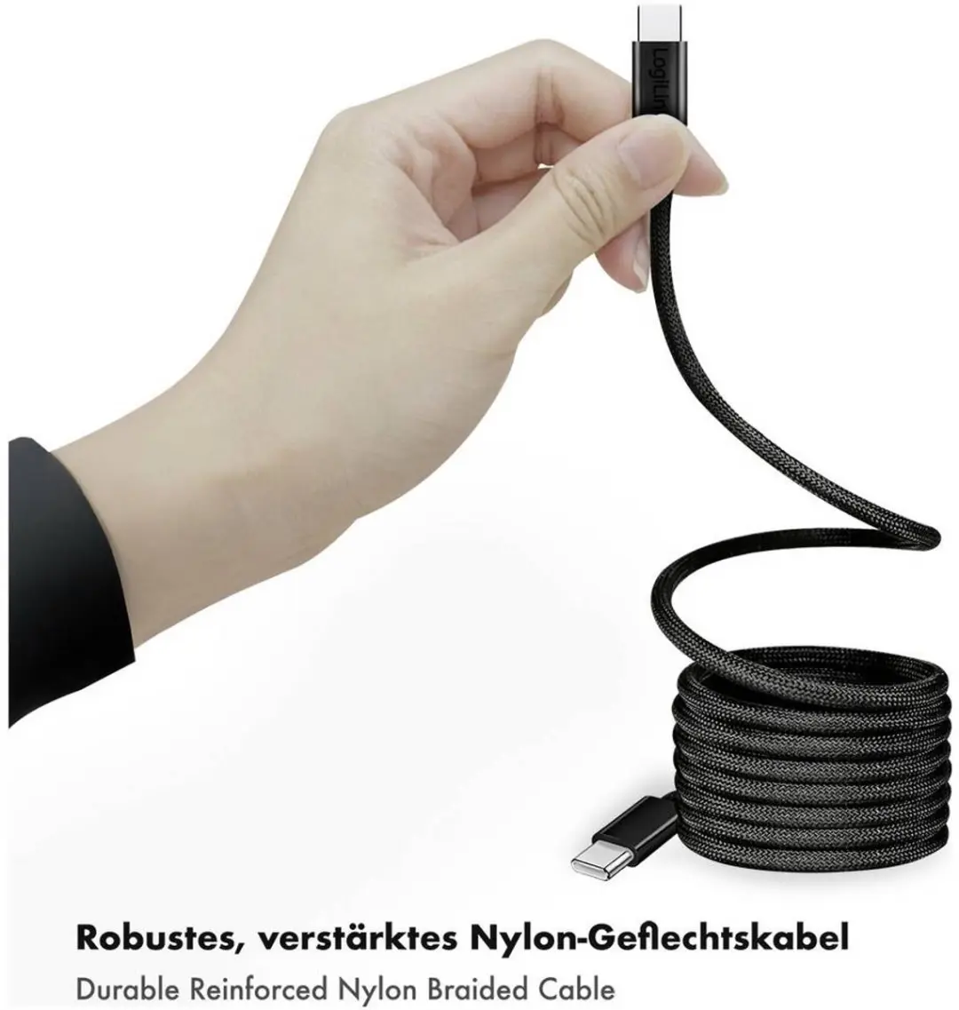 Logilink CU0232 USB-C Kabel 1.5m - Zwart