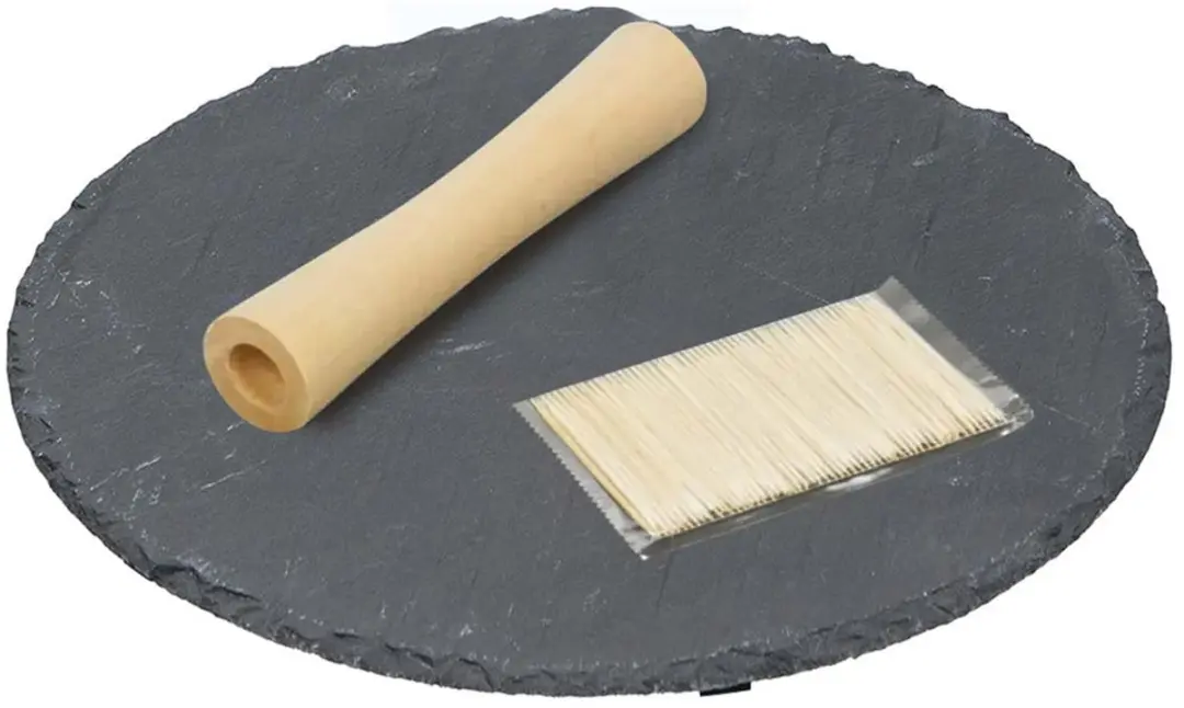 Alpina Serveerschaal Hout Antraciet 30cm - 102 Stuks