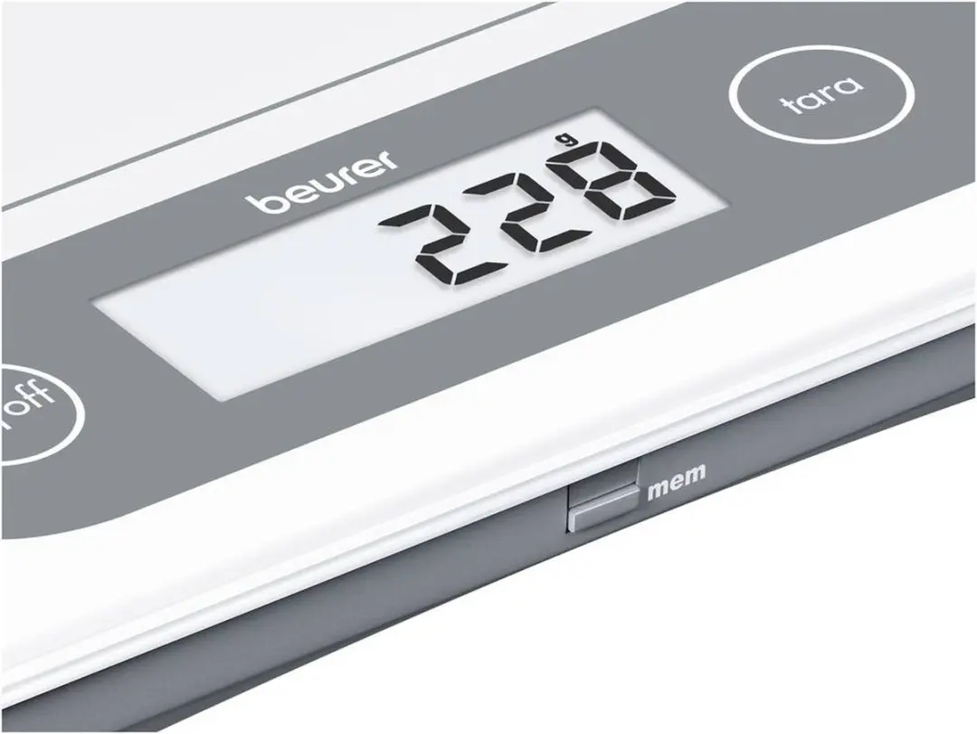 Beurer KS 59 Digitale Keukenweegschaal 20kg - Wit