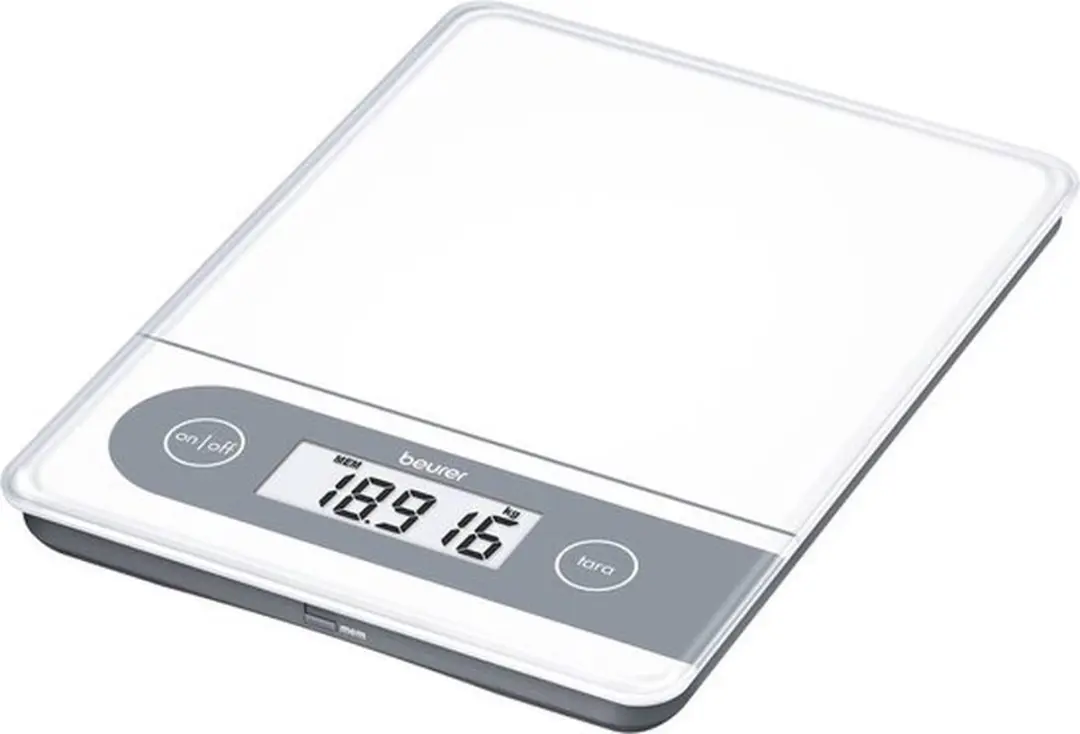 Beurer KS 59 Digitale Keukenweegschaal 20kg - Wit - afbeelding 6 van 6